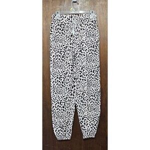 Women's Pink Animal Print Pajama Pants - Nine West - Size Medium